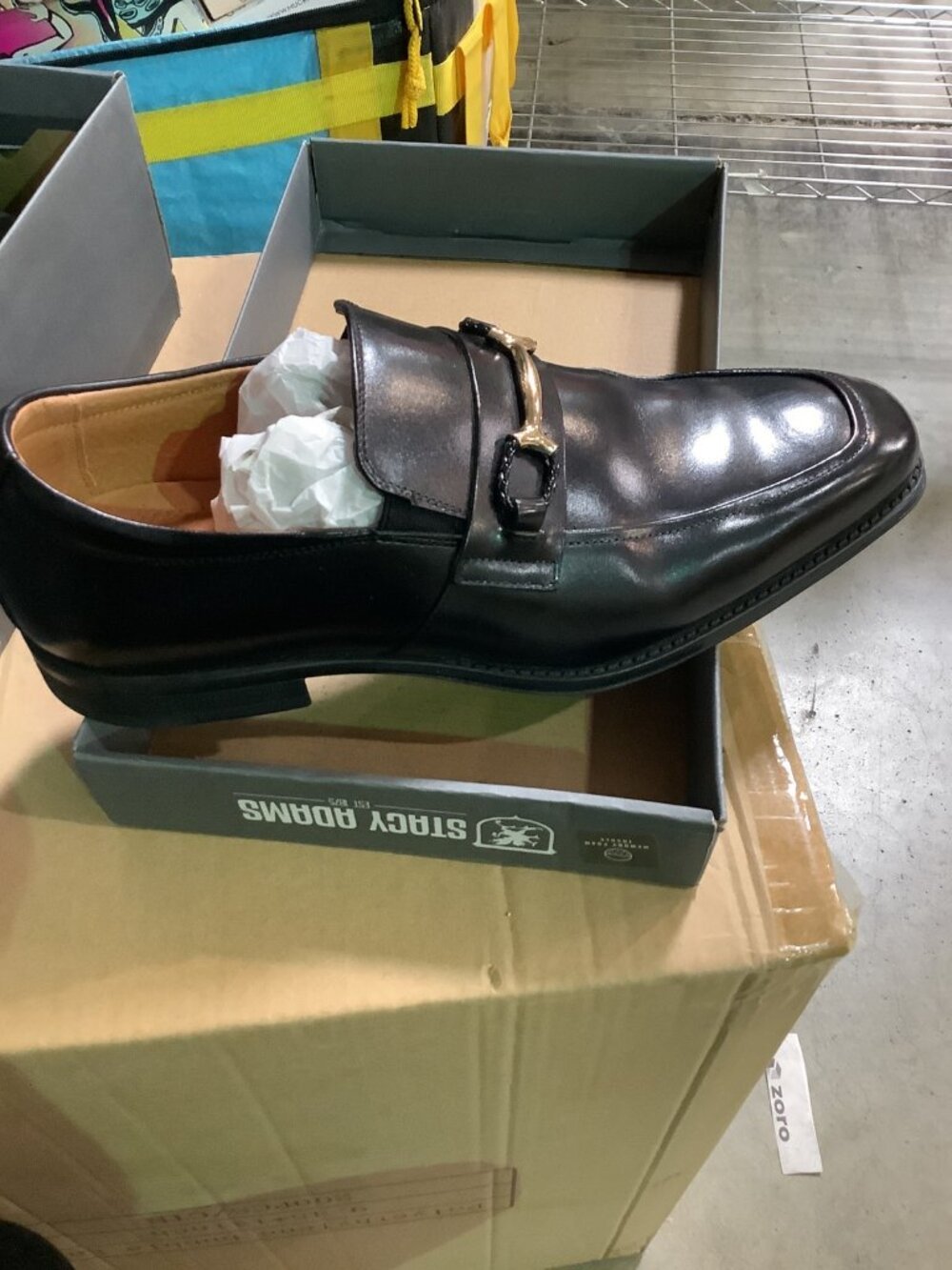 Stacy Adams Pierce Men’s Slip-On Loafers Penny Loafers Moe-Toe Dress Shoes